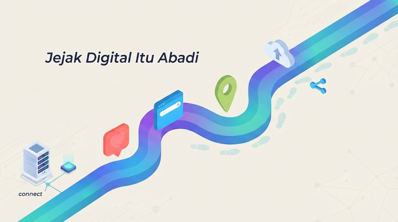 Ilustrasi Jejak Digital