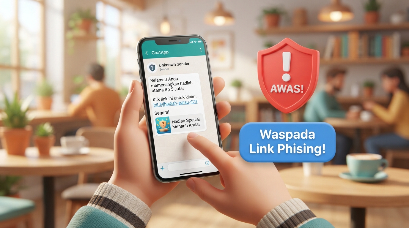 Ilustrasi link phishing